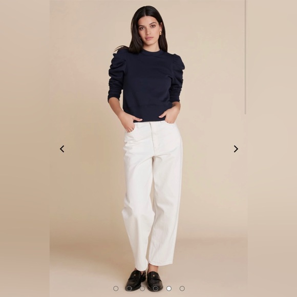 SOLD OUT NYC Tops - SOLD OUT NYC THE JUST ENOUGH PUFF SWEATSHIRT Navy
